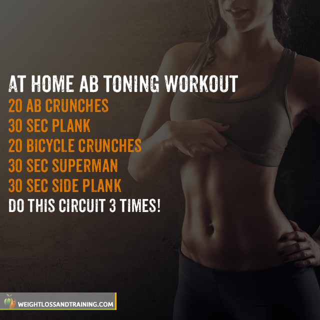 At Home Ab Toning Workout