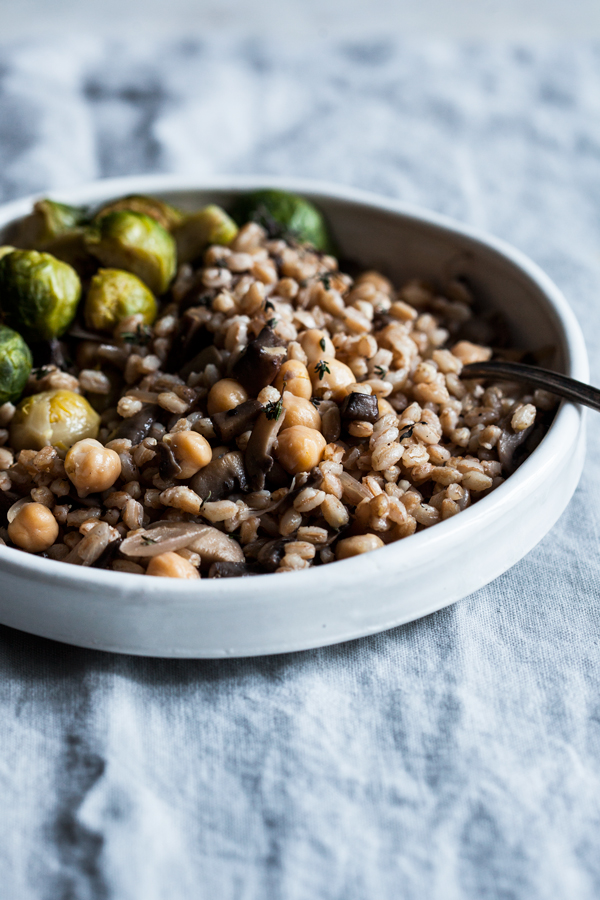 Simple, Savory Mushroom Farro | The Full Helping