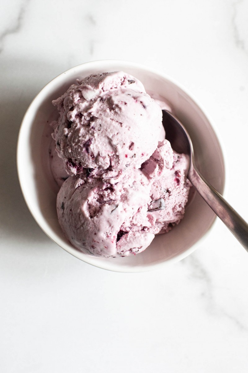 Vegan Chocolate Cherry Ice Cream | The Full Helping