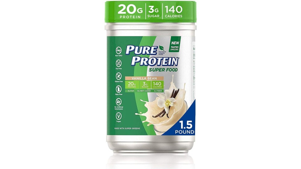 1.5-pound container of Pure Protein superfood powder with 20 grams of pure protein