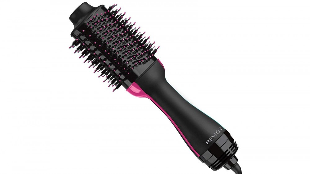 black and pink styling brush