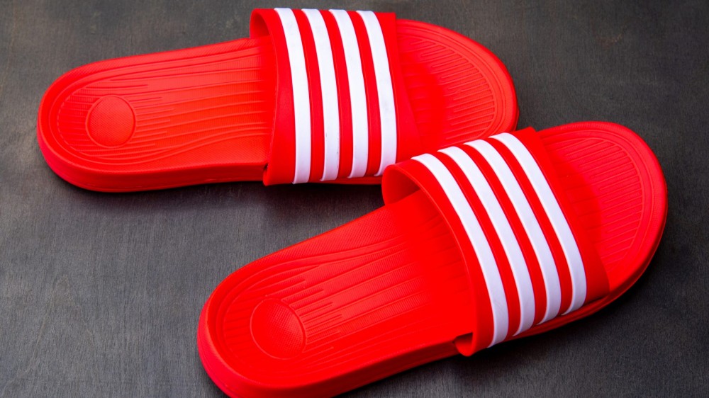 Red-and-white striped sliders. 